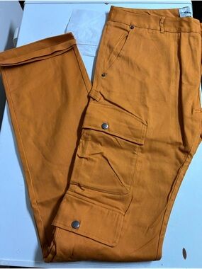 Genuine Merchandise Men's Rust-Orange Cargo Pants